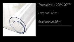 TR200/90 Transparent 2mm largeur 90cm